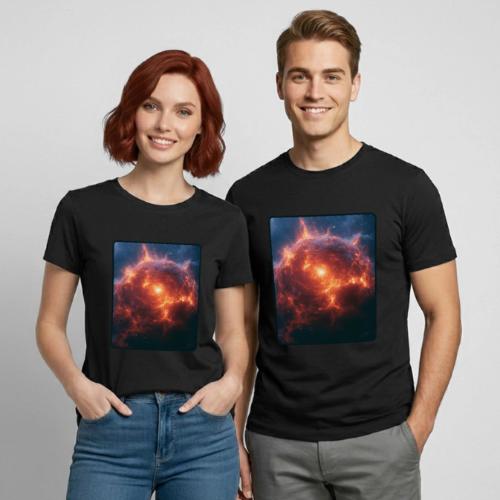 Exploding Supernova Space Art - Heavyweight Unisex T-Shirt by Gildan