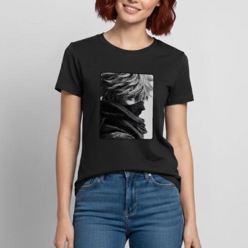 Battle-Worn Ninja Portrait - Heavyweight Unisex T-Shirt by Gildan