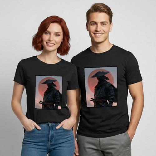 Ninja Warrior Under the Red Sun - Heavyweight Unisex T-Shirt by Gildan