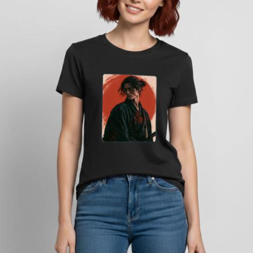 Samurai Beneath the Red Sun - Heavyweight Unisex T-Shirt by Gildan