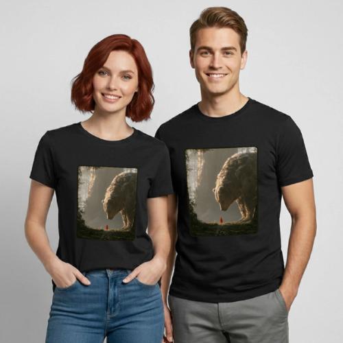 The Bear Who Found the Forest - Heavyweight Unisex T-Shirt by Gildan