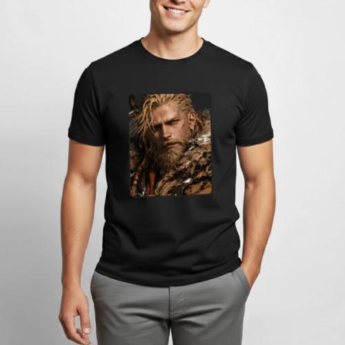 Battle-Scarred Viking Warrior - Heavyweight Unisex T-Shirt by Gildan