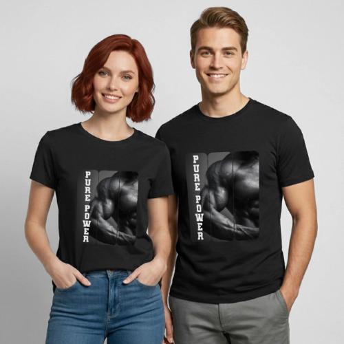 Bodybuilding: Pure Power - Heavyweight Unisex T-Shirt by Gildan