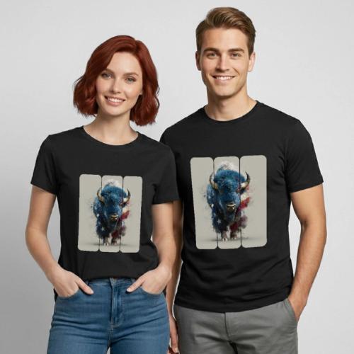 USA: Spirit of the Plains - Heavyweight Unisex T-Shirt by Gildan