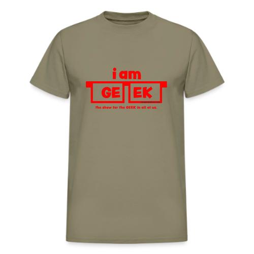 iamGEEK RED - Heavyweight Unisex T-Shirt by Gildan