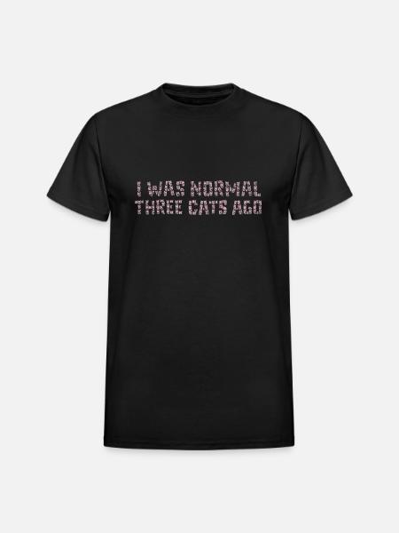 I Was Normal - Heavyweight Unisex T-Shirt by Gildan - black