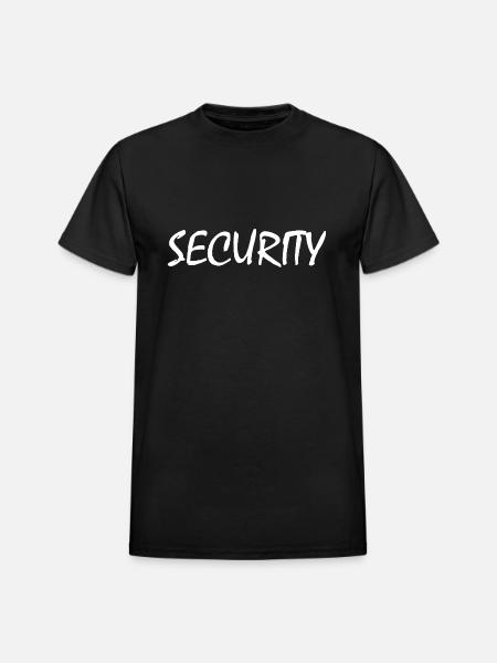 SECURITY - Heavyweight Unisex T-Shirt by Gildan - black