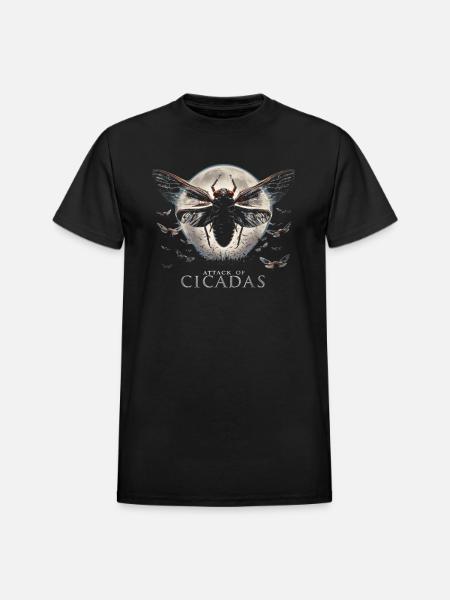 Fear-Swarm-Attack-Cicadas-Survival - Heavyweight Unisex T-Shirt by Gildan - black