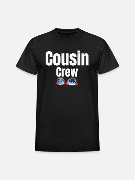 Cousin Crew 1 1 - Heavyweight Unisex T-Shirt by Gildan - black