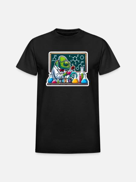 Chemical Chameleon - Heavyweight Unisex T-Shirt by Gildan - black