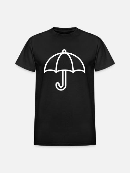 umbrellas - Heavyweight Unisex T-Shirt by Gildan - black