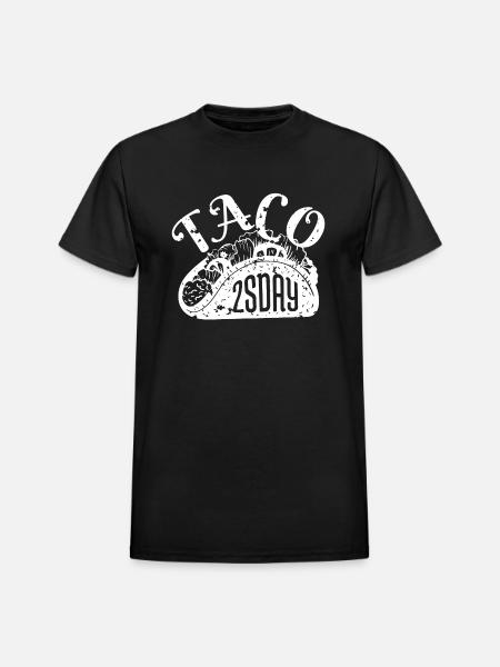 Taco Tuesday Mexican - Heavyweight Unisex T-Shirt by Gildan - black