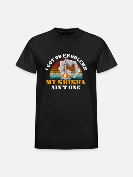 Shisha Smoking - Heavyweight Unisex T-Shirt by Gildan - black