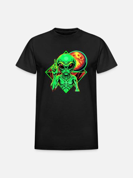 IlluminET164 - Heavyweight Unisex T-Shirt by Gildan - black