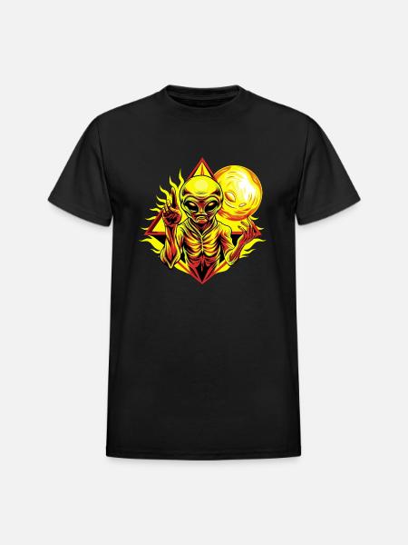 IlluminET153 - Heavyweight Unisex T-Shirt by Gildan - black