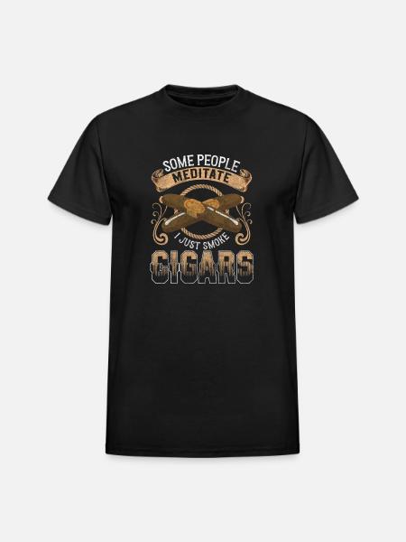 Smoking Smoke Vaping Consumption - Heavyweight Unisex T-Shirt by Gildan - black