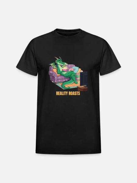 Reality Roasts - Heavyweight Unisex T-Shirt by Gildan - black
