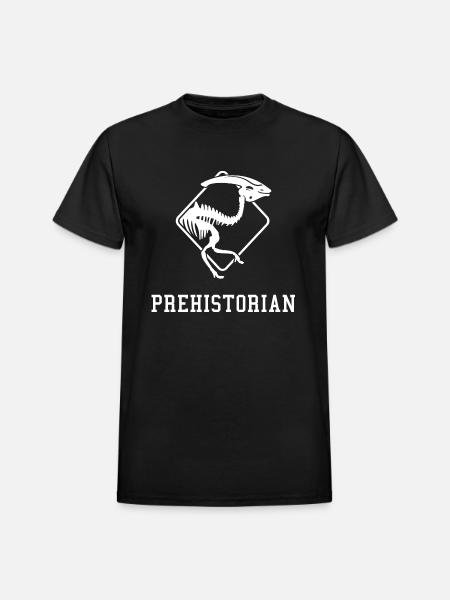 Prehistoric Prehistorian - Heavyweight Unisex T-Shirt by Gildan - black