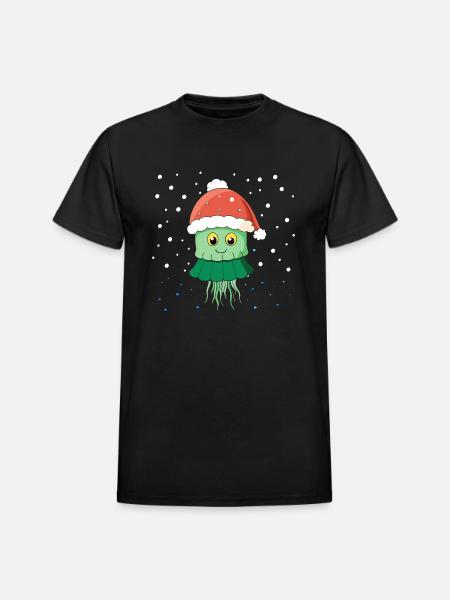 JELLYFISH - Heavyweight Unisex T-Shirt by Gildan - black