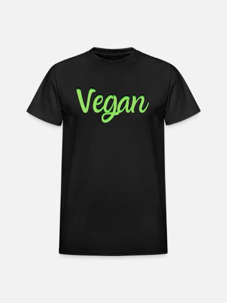 Vegan 1 1 - Heavyweight Unisex T-Shirt by Gildan - black