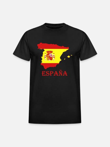 España - Heavyweight Unisex T-Shirt by Gildan - black