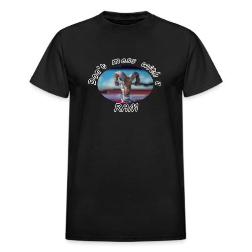 Don’t Mess with a RAM - Heavyweight Unisex T-Shirt by Gildan