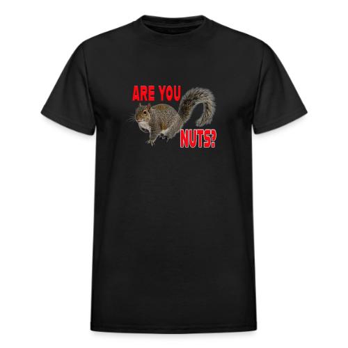 Are You Nuts? - Heavyweight Unisex T-Shirt by Gildan
