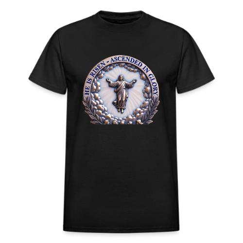 He Is Risen Ascended In Glory T Shirt, Gift - Heavyweight Unisex T-Shirt by Gildan