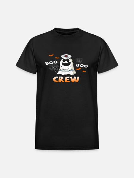 Boo Boo Crew Halloween - Heavyweight Unisex T-Shirt by Gildan - black