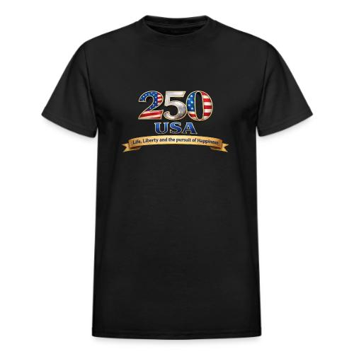 250 USA Liberty Banner - Heavyweight Unisex T-Shirt by Gildan