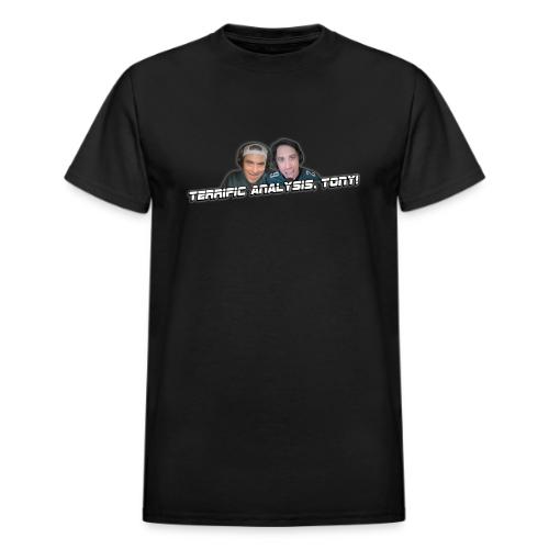 TERRIFIC ANALYSIS, TONY! (WITH GLOW) - Heavyweight Unisex T-Shirt by Gildan