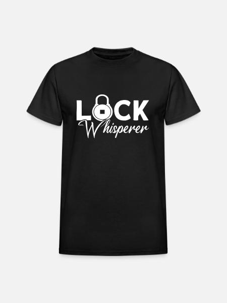 Lock Whisperer Locks Locksmith green - Heavyweight Unisex T-Shirt by Gildan - black