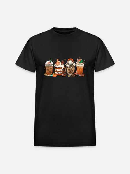 Touch Down - Heavyweight Unisex T-Shirt by Gildan - black