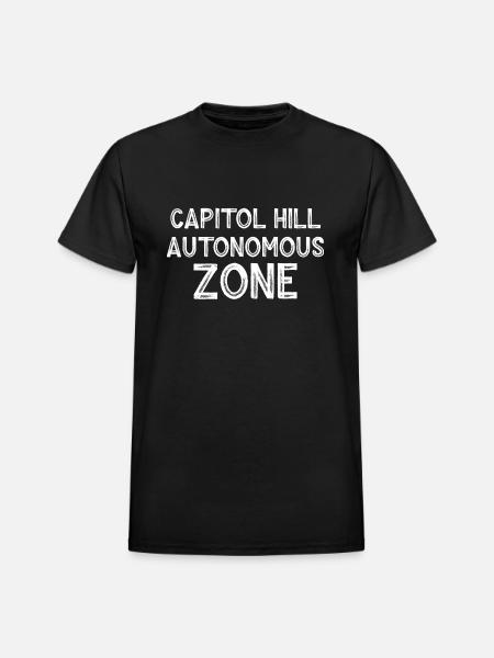 Capitol Hill Autonomous Zone - Heavyweight Unisex T-Shirt by Gildan - black