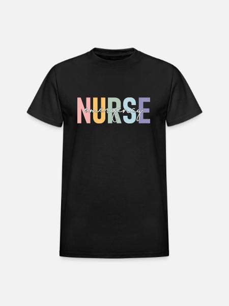 Nurse Emergency - Heavyweight Unisex T-Shirt by Gildan - black