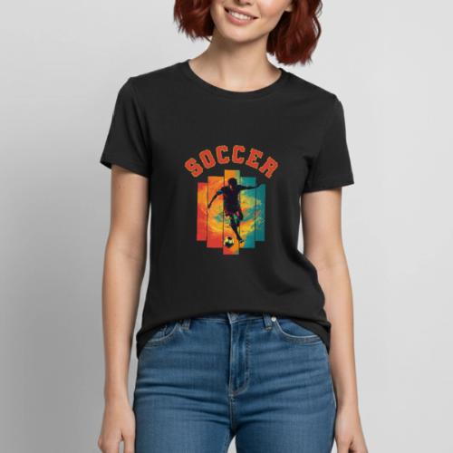 Soccer Heartbeat - Heavyweight Unisex T-Shirt by Gildan