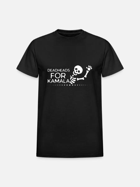 Deadheads For Kamala - Heavyweight Unisex T-Shirt by Gildan - black
