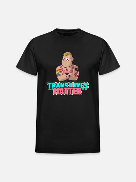 Trans Lives Matter - Heavyweight Unisex T-Shirt by Gildan - black