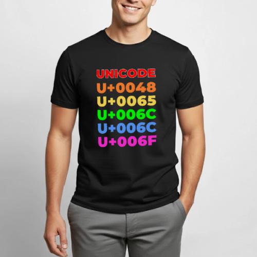 Hello, in unicode - Heavyweight Unisex T-Shirt by Gildan