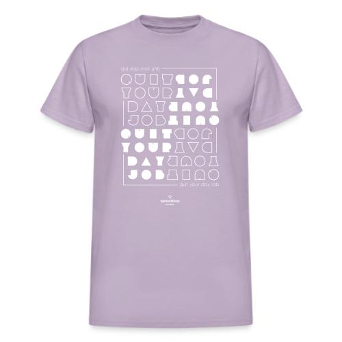 Quit upside white - Heavyweight Unisex T-Shirt by Gildan