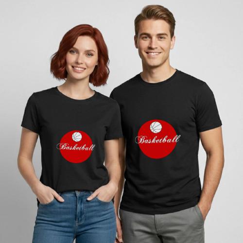 Basketball: Bold Hoops - Heavyweight Unisex T-Shirt by Gildan