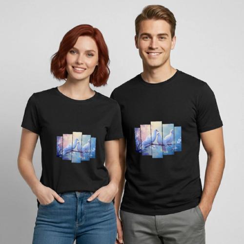 Symbols of Peace and Serenity - Heavyweight Unisex T-Shirt by Gildan