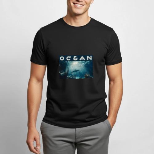 Ocean: Dolphin’s Serenity - Heavyweight Unisex T-Shirt by Gildan