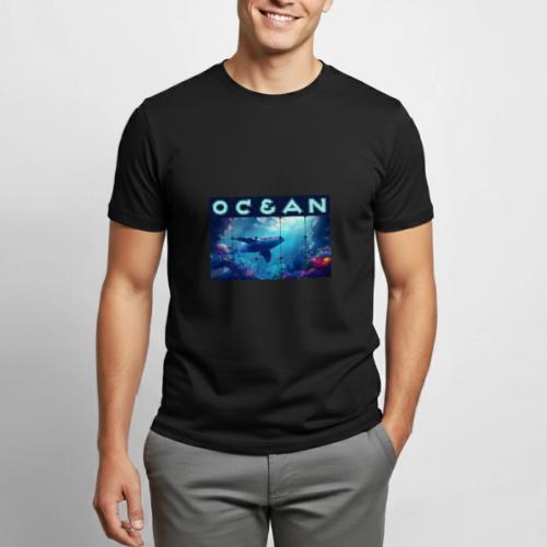 Ocean: Whale’s Path - Heavyweight Unisex T-Shirt by Gildan