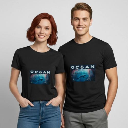 Ocean: Blue Grace - Heavyweight Unisex T-Shirt by Gildan