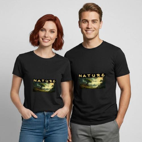 Whispers of Green Peaks - Heavyweight Unisex T-Shirt by Gildan