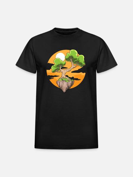 Bonsai - Heavyweight Unisex T-Shirt by Gildan - black