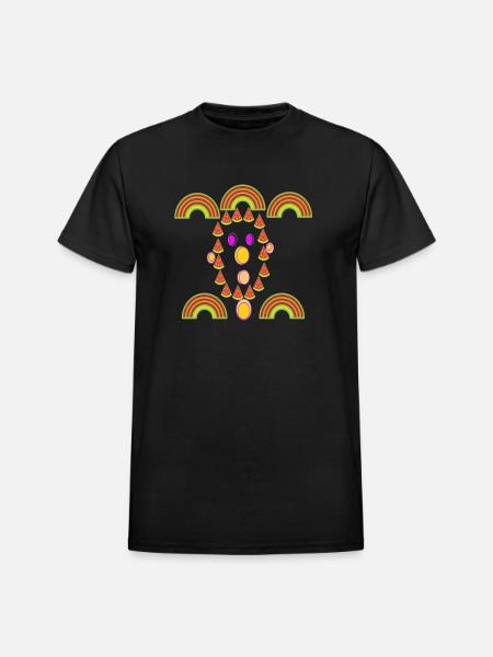 watermelon face - Heavyweight Unisex T-Shirt by Gildan - black