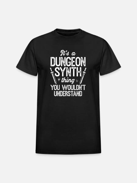 Dungeon Synth You Wouldn't Understand - Heavyweight Unisex T-Shirt by Gildan - black