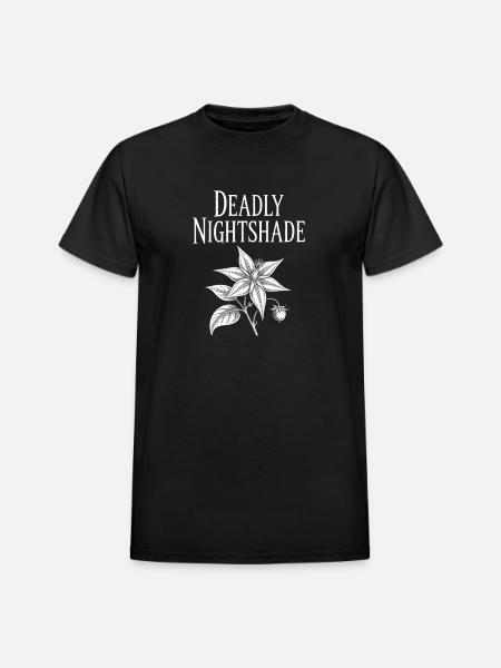 Deadly Nightshade Deadly Nightshade - Heavyweight Unisex T-Shirt by Gildan - black